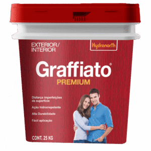 Textura Graffiato Riscado Premium Branco Neve Hydronorth Balde 25kg